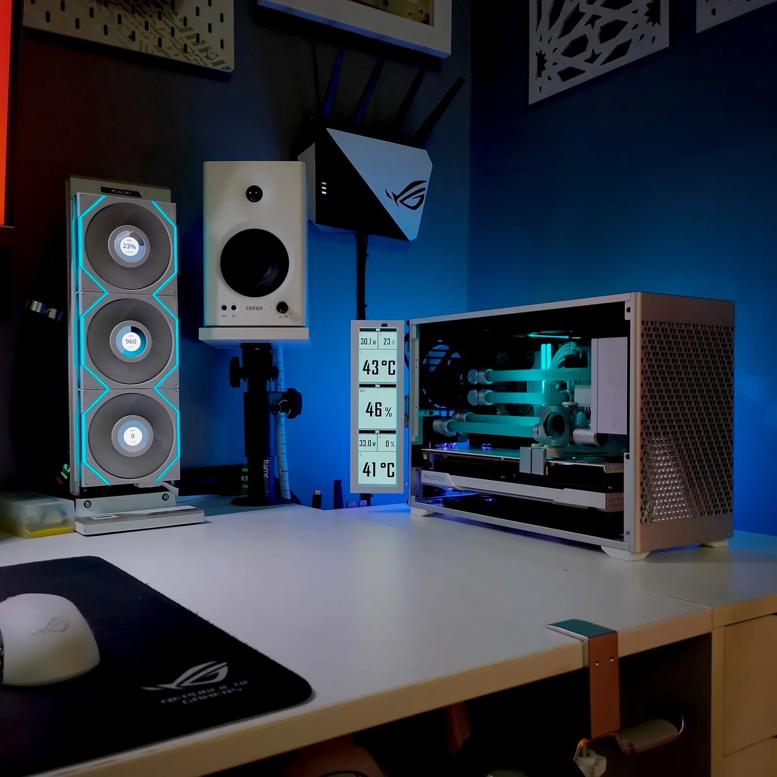 Jay Muhazar's workspace — content-creative setup, photo 4 of 4