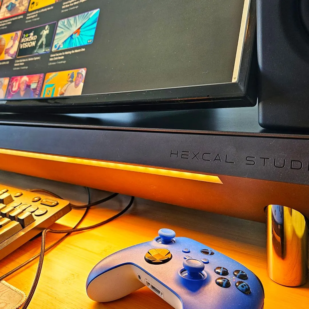 Jonathan Winbush's workspace — content-creative setup, photo 4 of 4