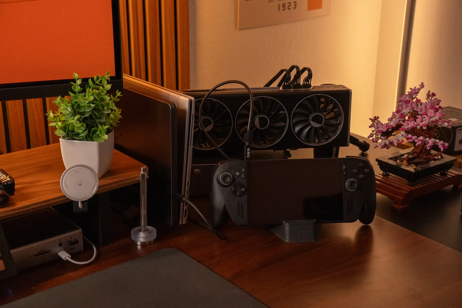 Josh Eslami's workspace — audio-music setup, photo 3 of 4
