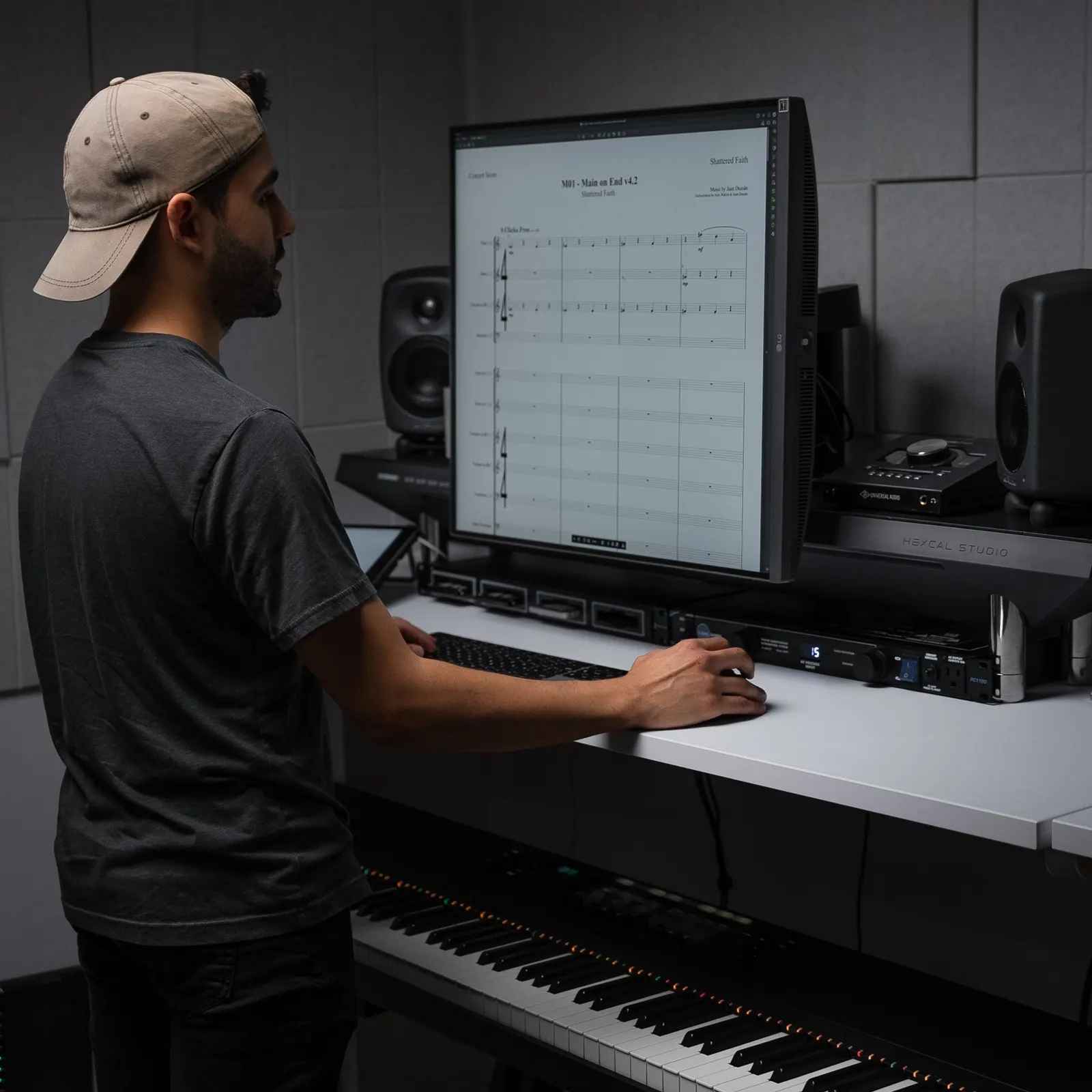 Juan Dussán's workspace — audio-music setup, photo 1 of 4