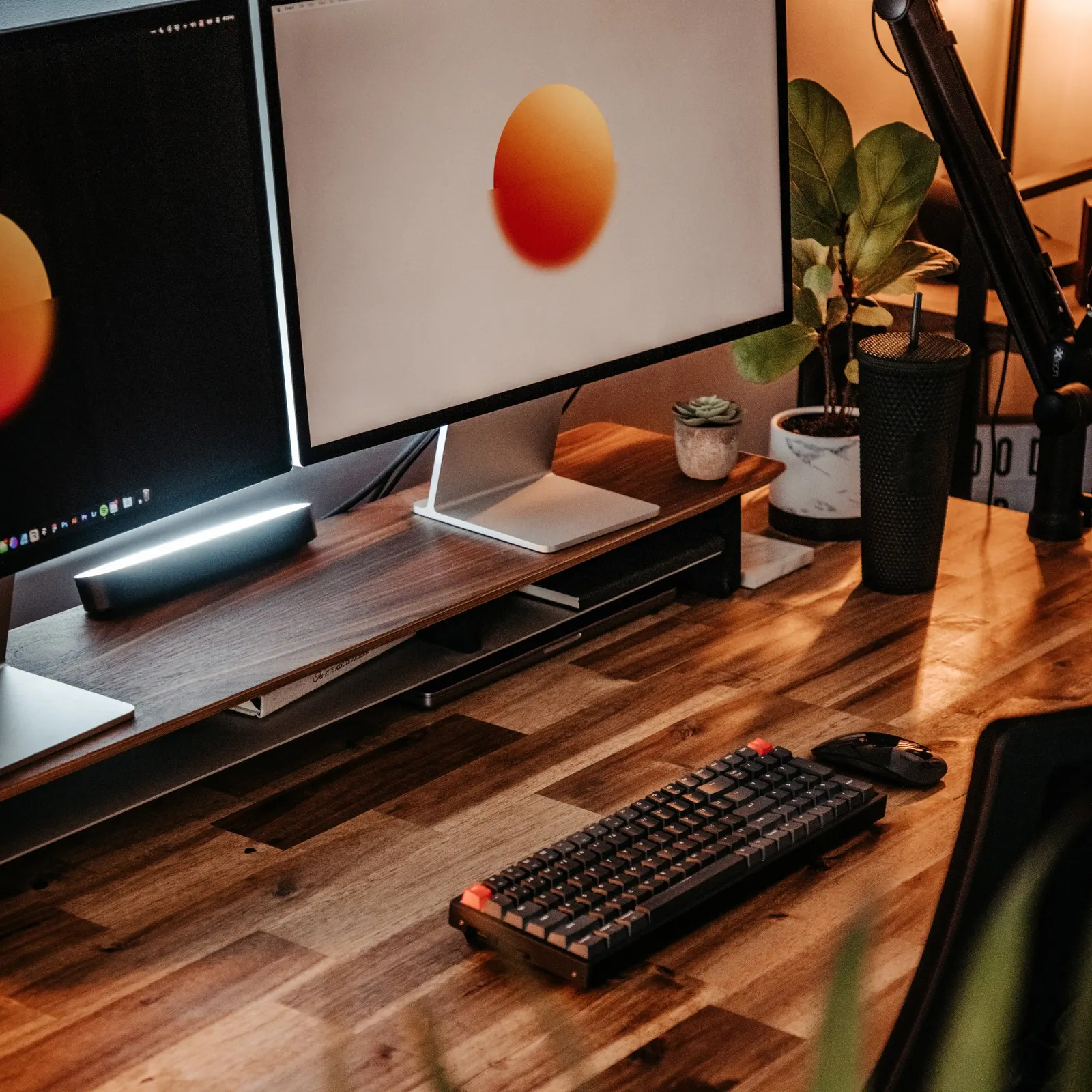 Kevin Walton's workspace — content-creative setup, photo 4 of 4