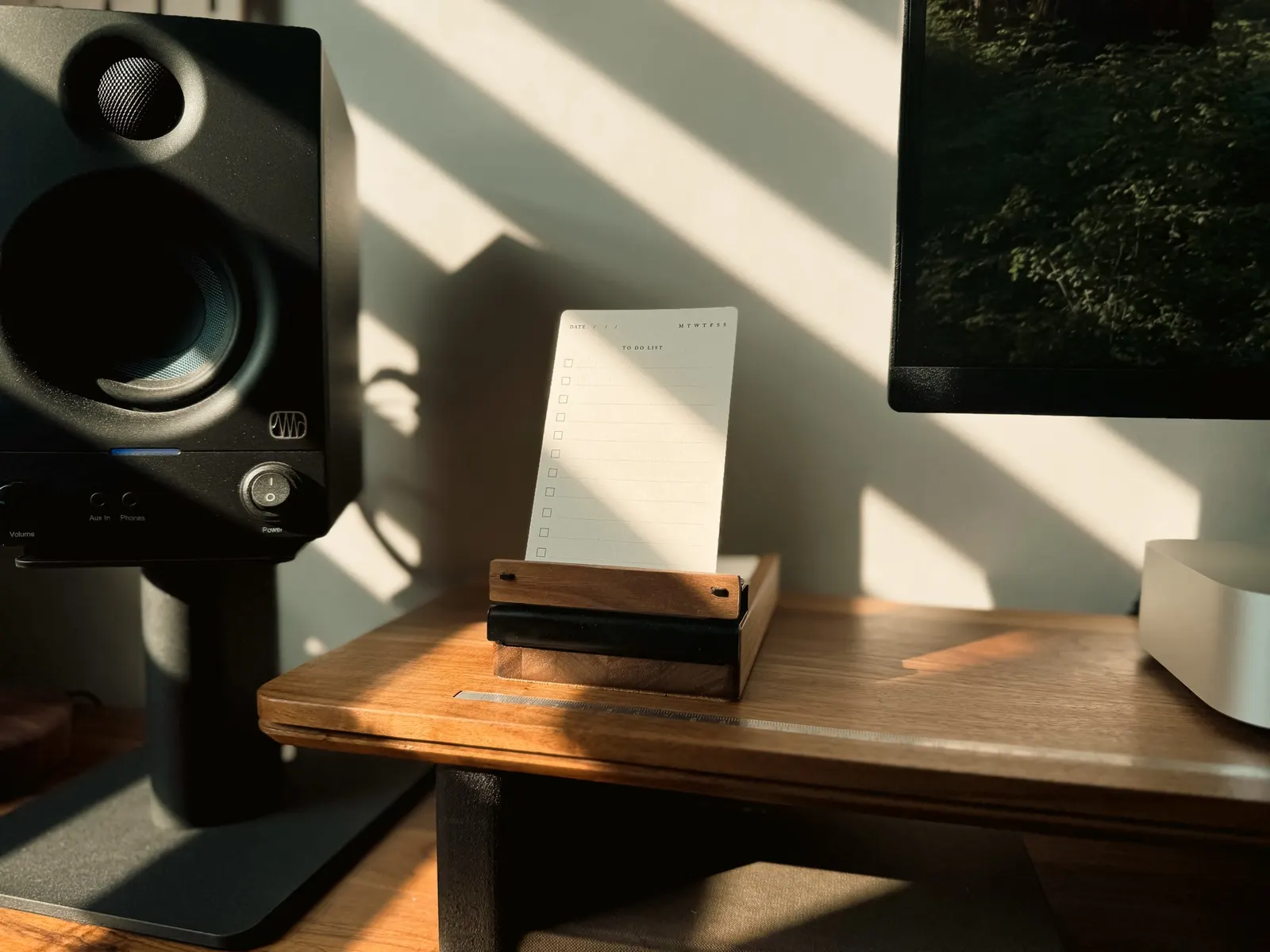 Lee's workspace — content-creative setup, photo 3 of 4