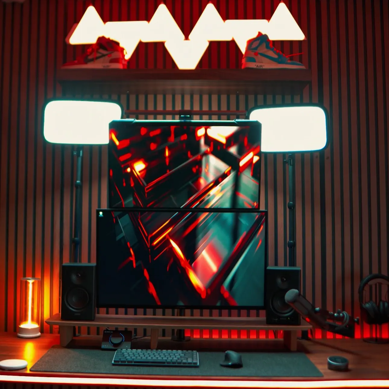 Lukdonttrip's workspace — content-creative setup, photo 1 of 4