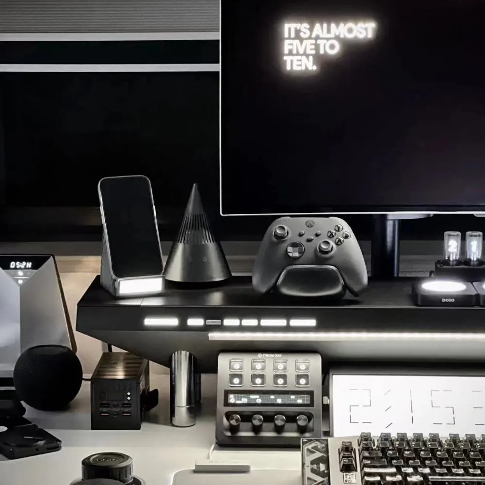 Michael Shi's workspace — content-creative setup, photo 4 of 4