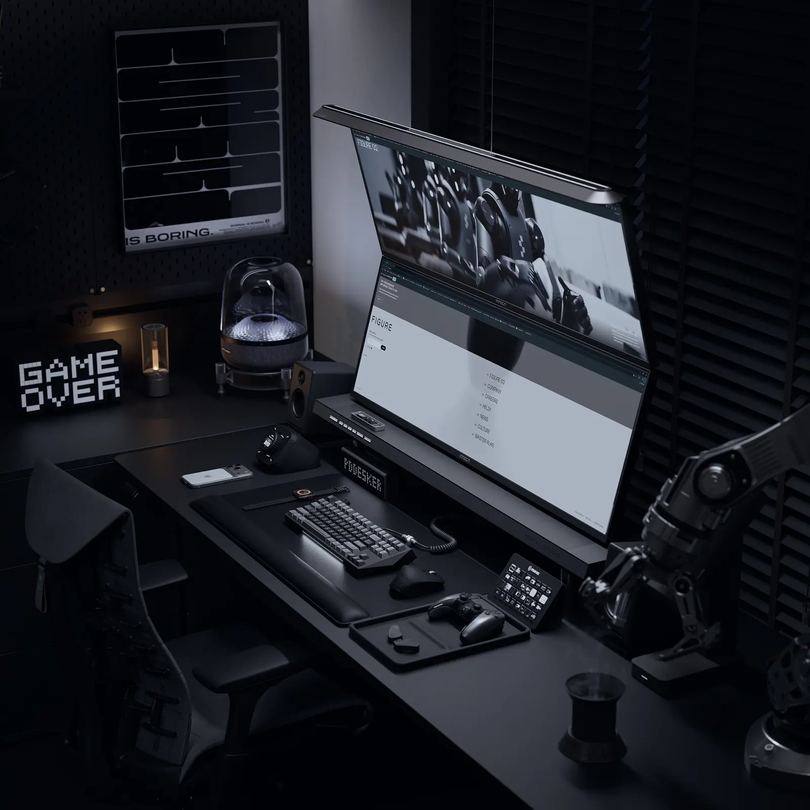PDDESKER's workspace — gaming setup, photo 1 of 4