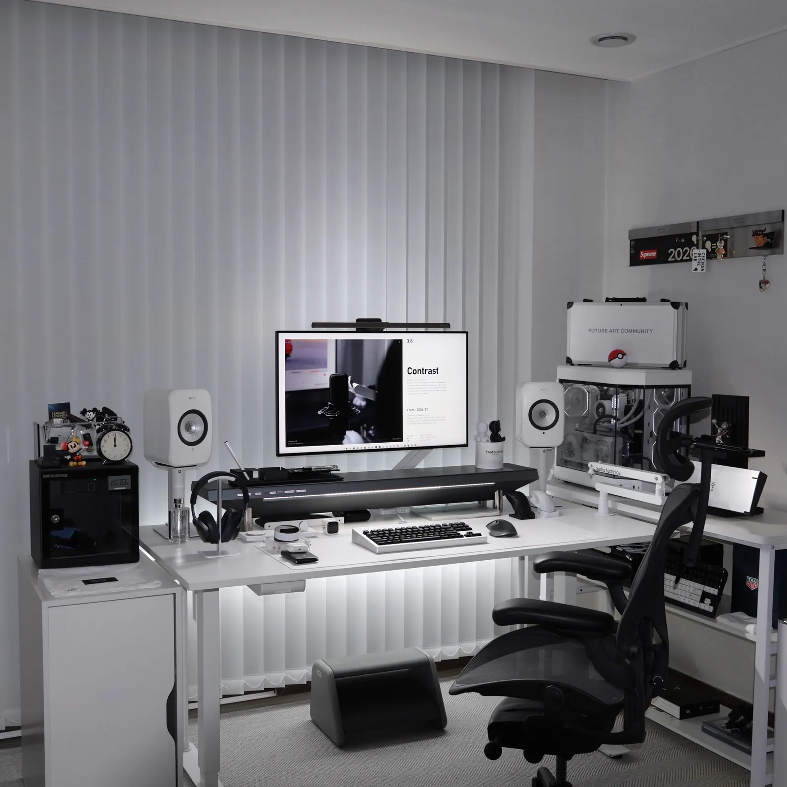 Penna's workspace — content-creative setup, photo 2 of 4