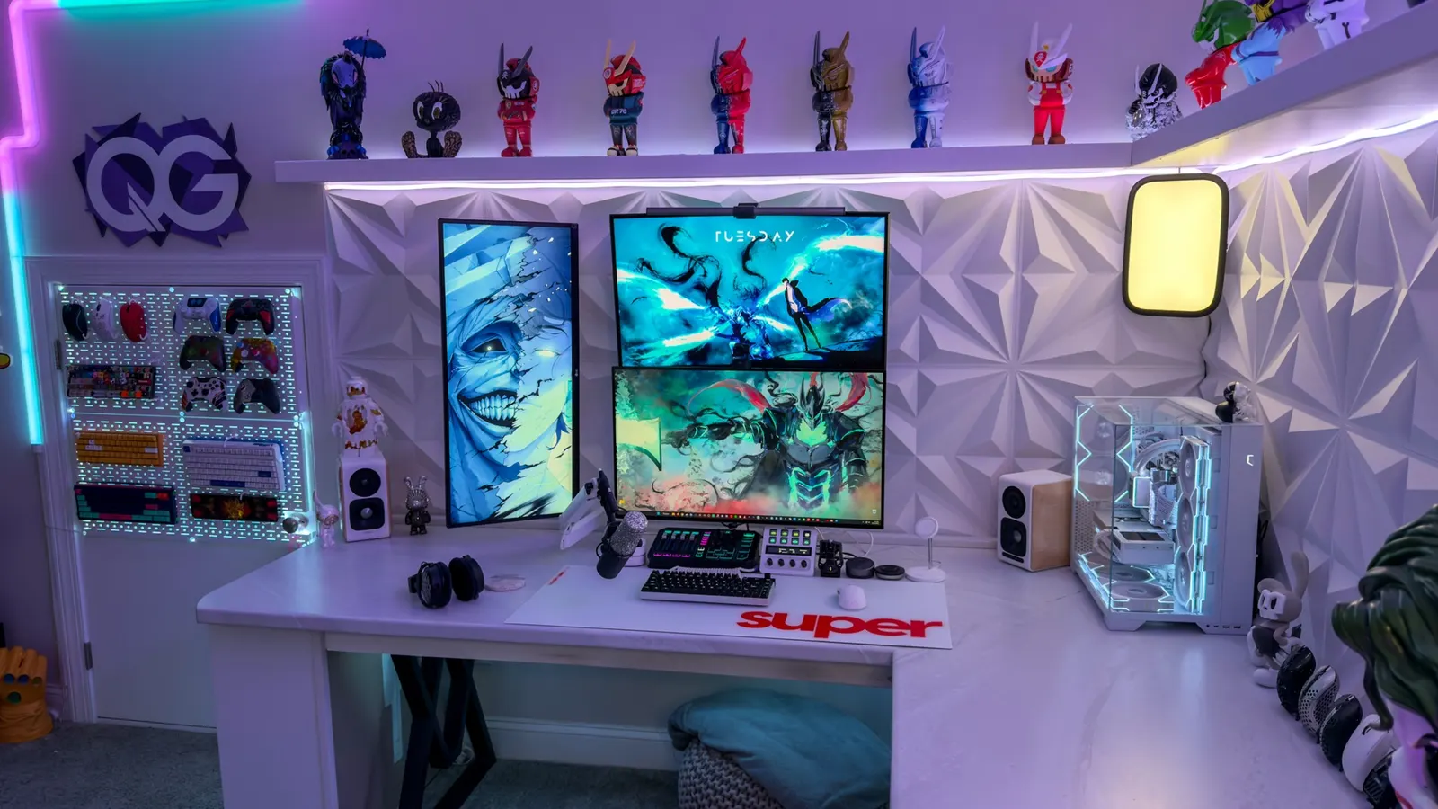 QGinfinite's workspace — gaming setup, photo 2 of 4