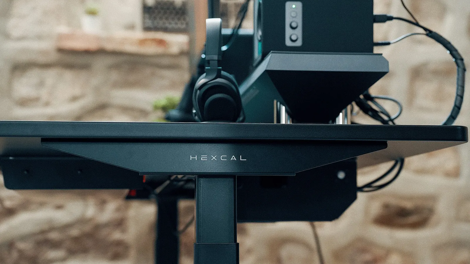 This is E's workspace — content-creative setup, photo 2 of 4