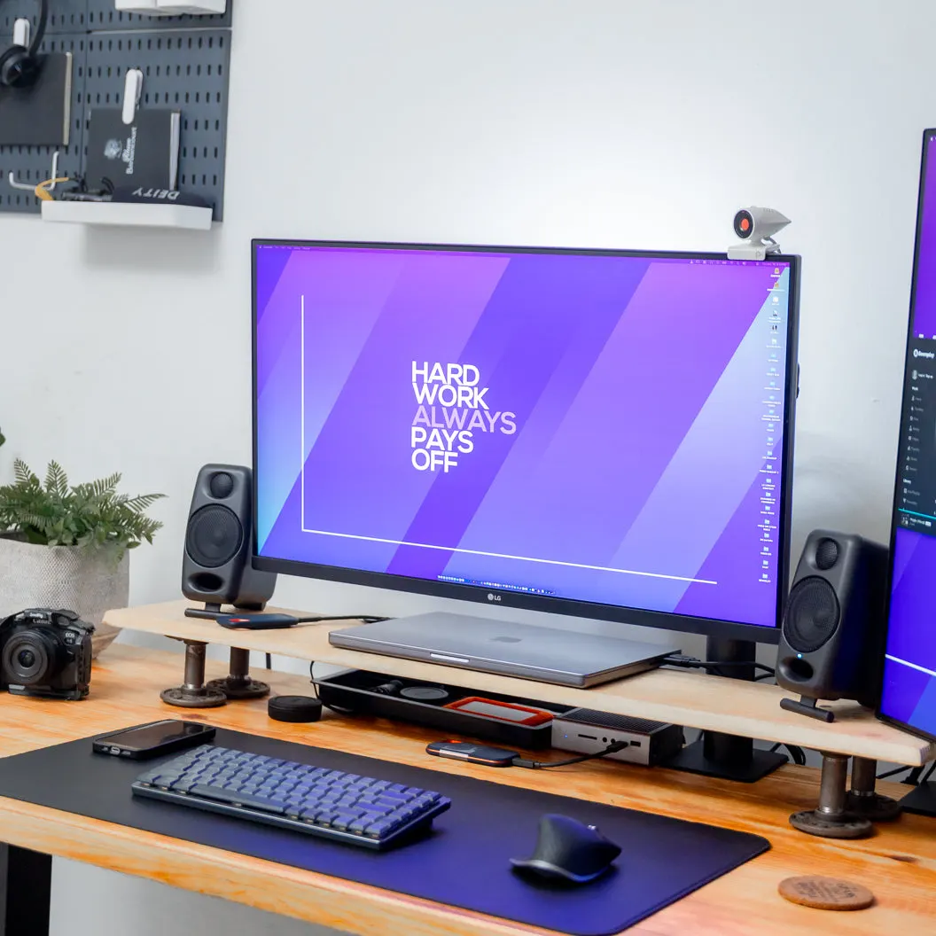 Woodley Lozamma's workspace — content-creative setup, photo 2 of 4